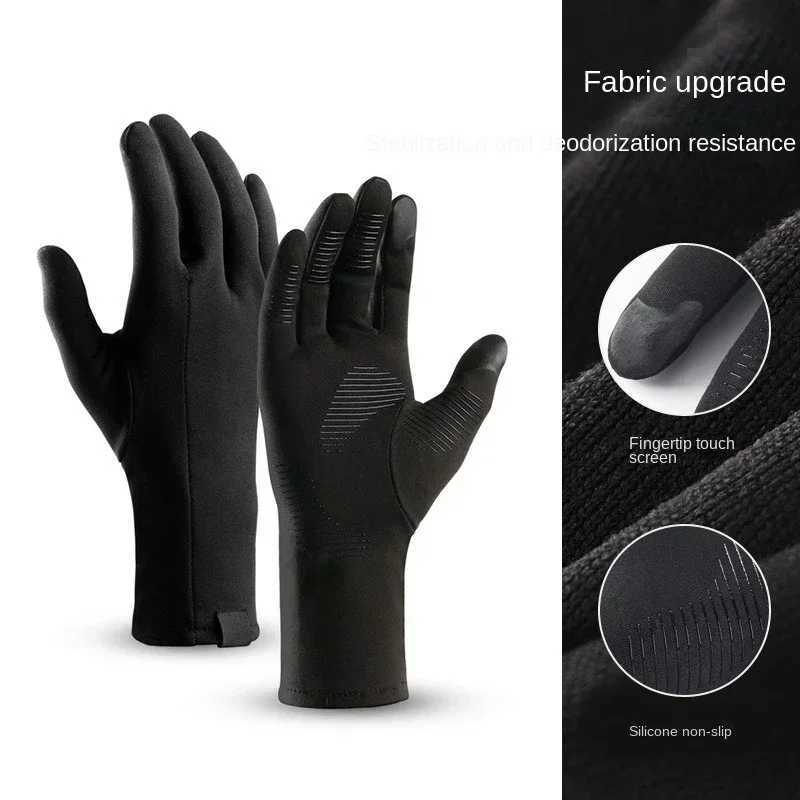 Autumn Winter Cold-proof Running Gloves Windproof Non-slip Keep Warm Touch Screen Outdoor Sports Cycling Gloves Men And Women M260311