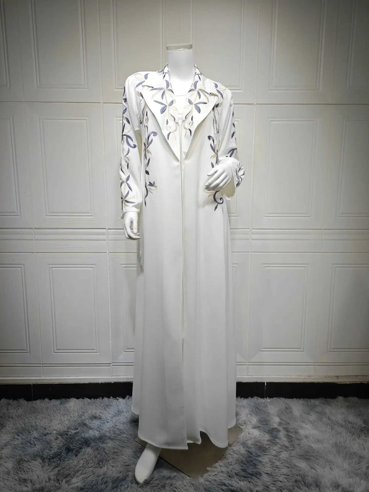 Eid Embroidery Open Abaya Women Print Cardigan Dress Muslim Dubai Morocco Kaftan Ramadan Saudi Robe Vestidos Largos Caftan 2026 X260311