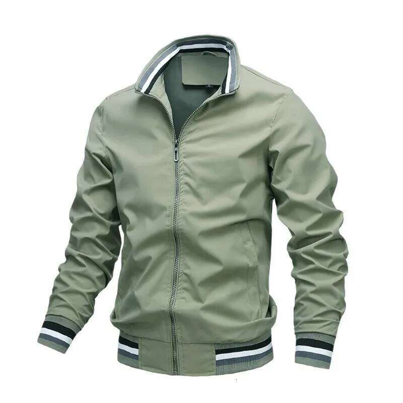 Mens Windbreaker White Casual Jacket Fashion Outdoor Waterproof Sports Coat Spring Summer Bomber jacket Men Clothing 26H0311