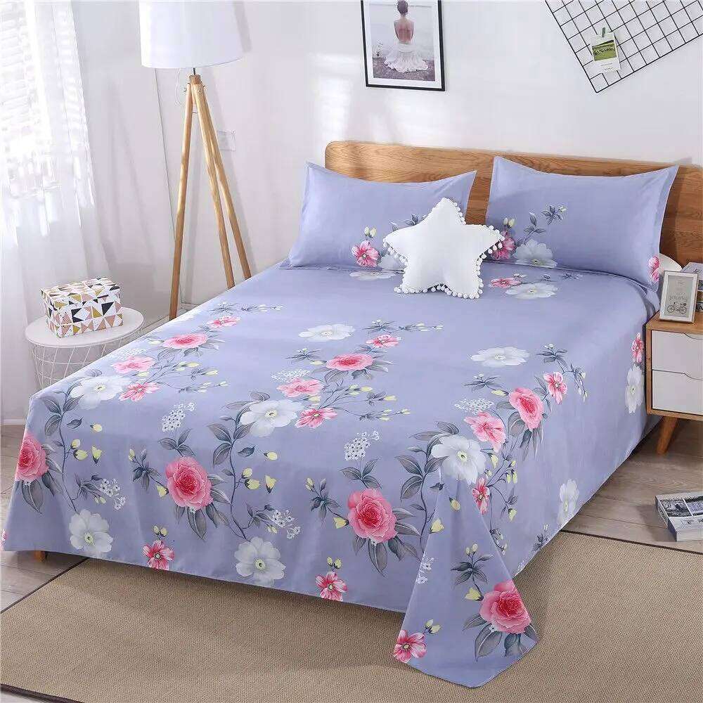 Sheet Sets 3pcs Pillowcase Household Dormitory Student Washed Breathable Skin-friendly Four Season Bedspread King Queen Size Ins H260311