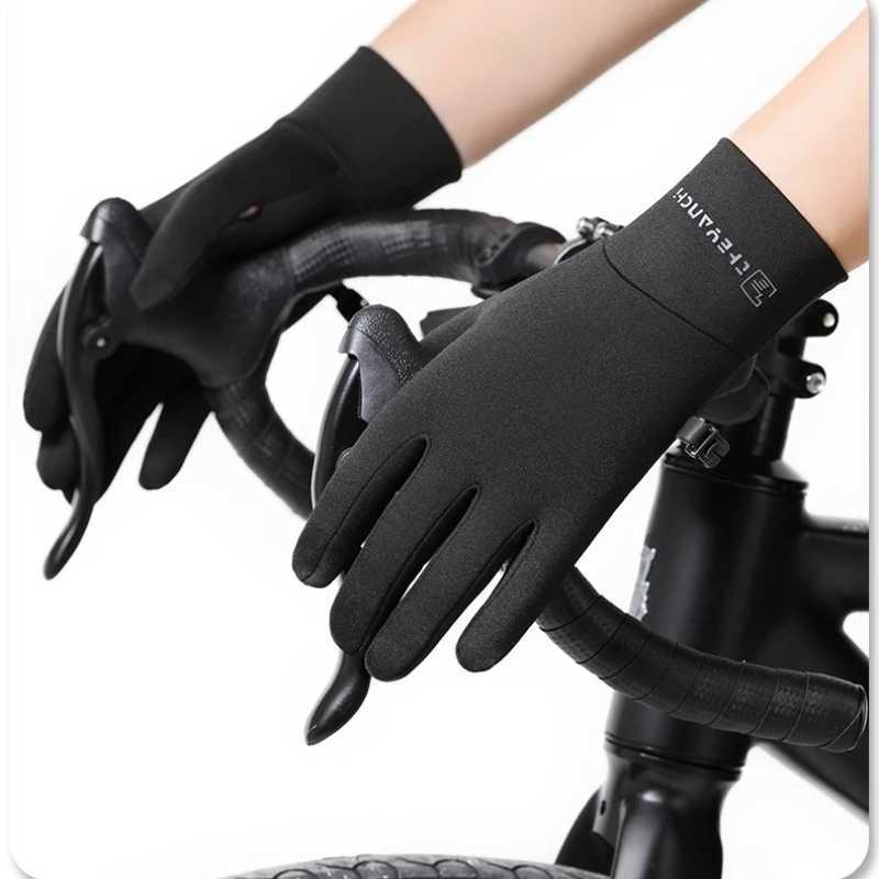 Winter Warm Cycling Gloves Outdoor Sports Touch Screen Nonslip Gloves Running Cycling Driving Ski Hiking Warm Full Finger Gloves M260311