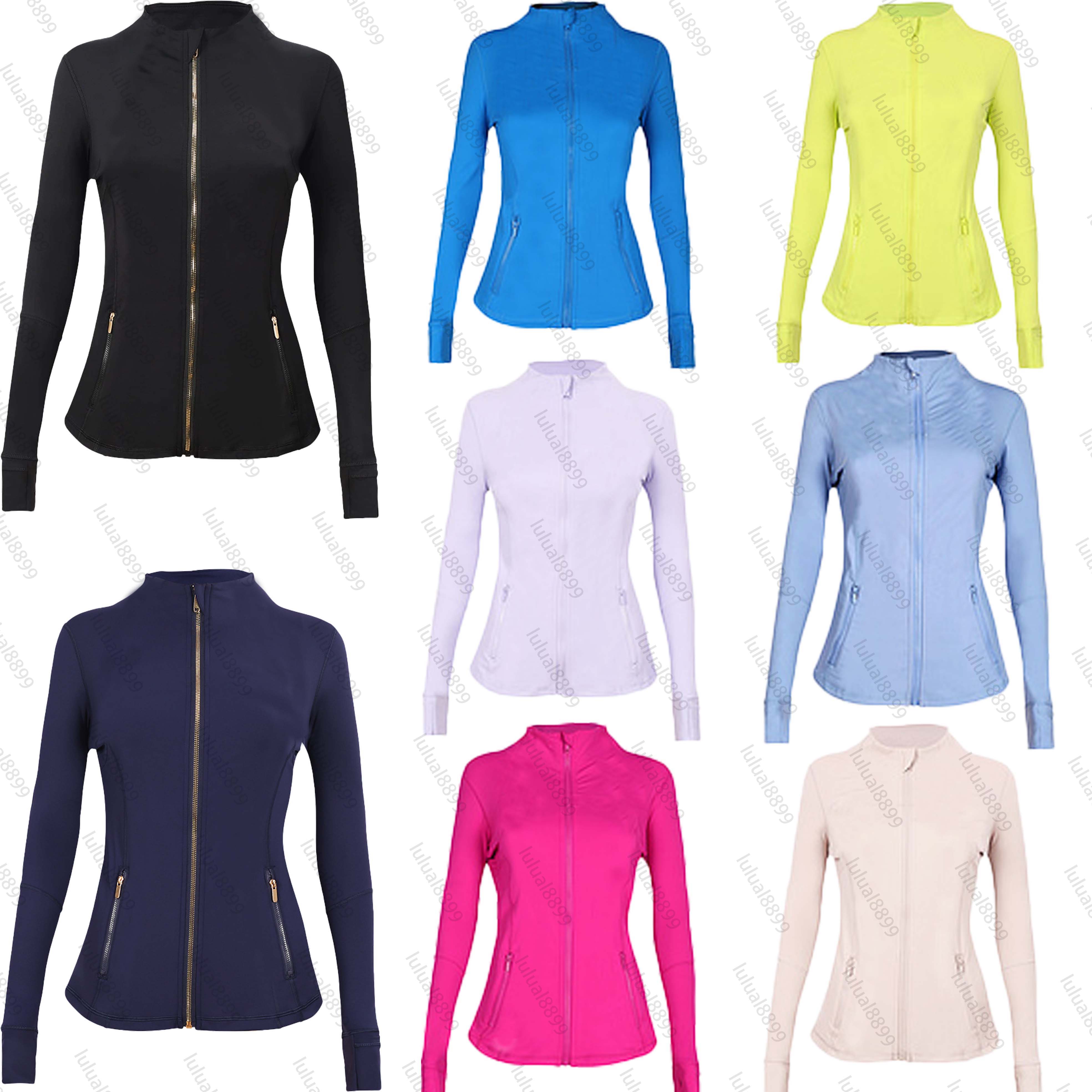 Women's Yoga Jacket, Sports Jacket, Fitness Jacket, Quick-Drying Sports Top, Gold Zipper, Sportswear, Four-way Stretch Sweat-wicking Jacket.