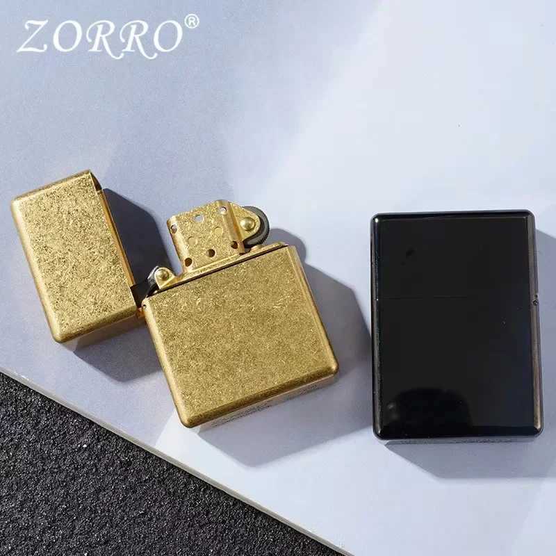 Classic 912 Armor Kerosene Lighter Brass WindproofWaterproof High-End Lighter for Personalized Gift N260311