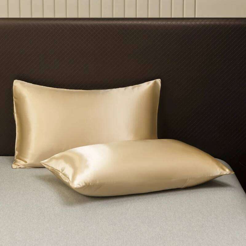Opulent Solid Color Satin Bedding Set,Includes Flat Fitted Sheet, Pillowcases, Linens for a Royal Sleep Experience H260311 - view 5