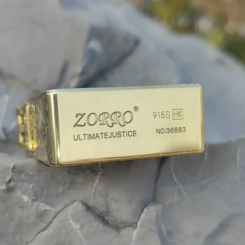 Kerosene Lighter Z915S Pure Copper Heavy Duty Armor Waterproof Vintage Grinding Wheel Can Collectable Engraving N260311