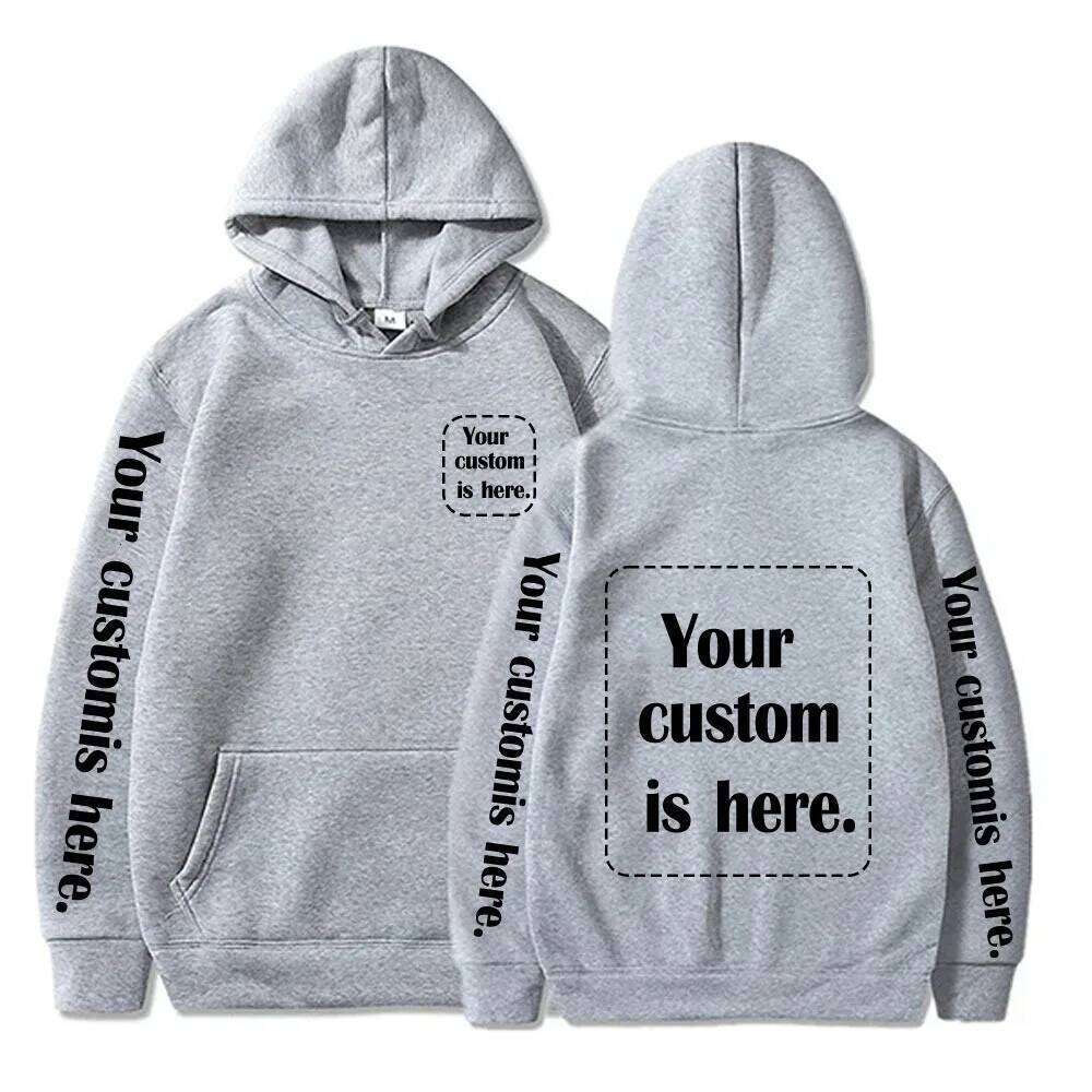 2024 Custom Printed Men Women Hoodie Loose Casual Clothing Fashion LongSleeve Hooded Pullover Personality Streetwear Sweatshirts C260311