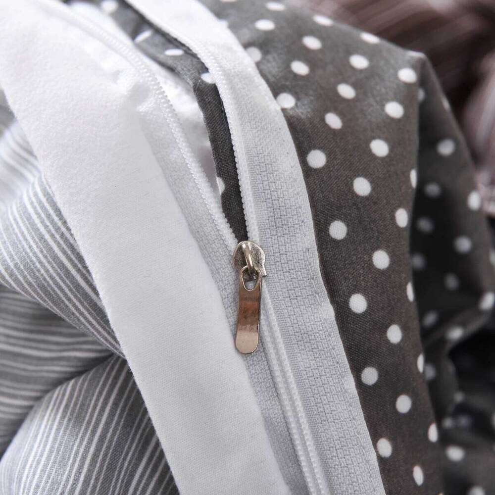 3PCS Geometric Duvet Modern Classic Stripe Bedding Set Queen King Size Soft Comforter Cover with Double Sided Pattern H260311