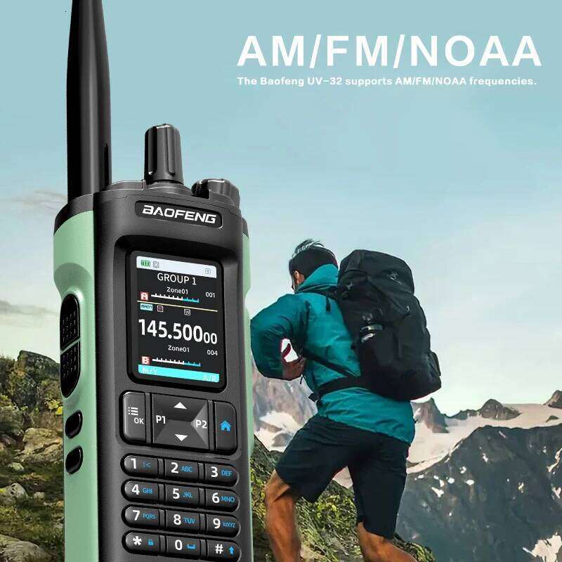 New BAOFENG DM32 Walkie Talkie DMR GPS 10W Programming Multi Band Wireless Copy Frequency Type-C DM-32UV Ham 2 Way Ra 26Y0311