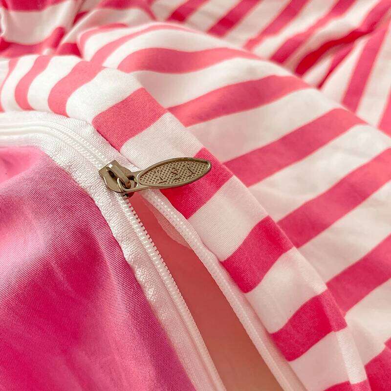 Stripe Bedding Duvet with Pillowcase bed sheet Full Size Linen Quilt Cover Set Queen/King Double Single Bed H260311