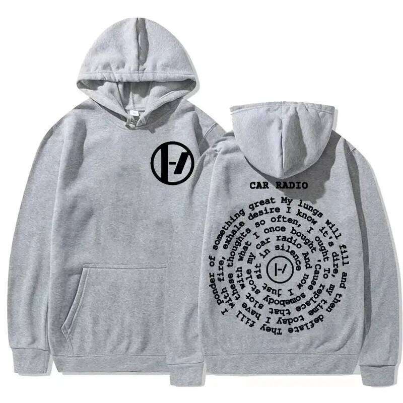 2025 Twenty One Pilots Car Radio Double Sided Print Hoodie Harajuku Hip Hop Oversized Sweatshirt Men Women Fashion Casual Cozy H L260512