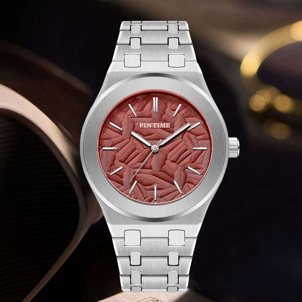 for Men Original Top Brand Trendy Alloy Steel Indian Ocean Leaf Wind Waterproof Quartz Men's Watch