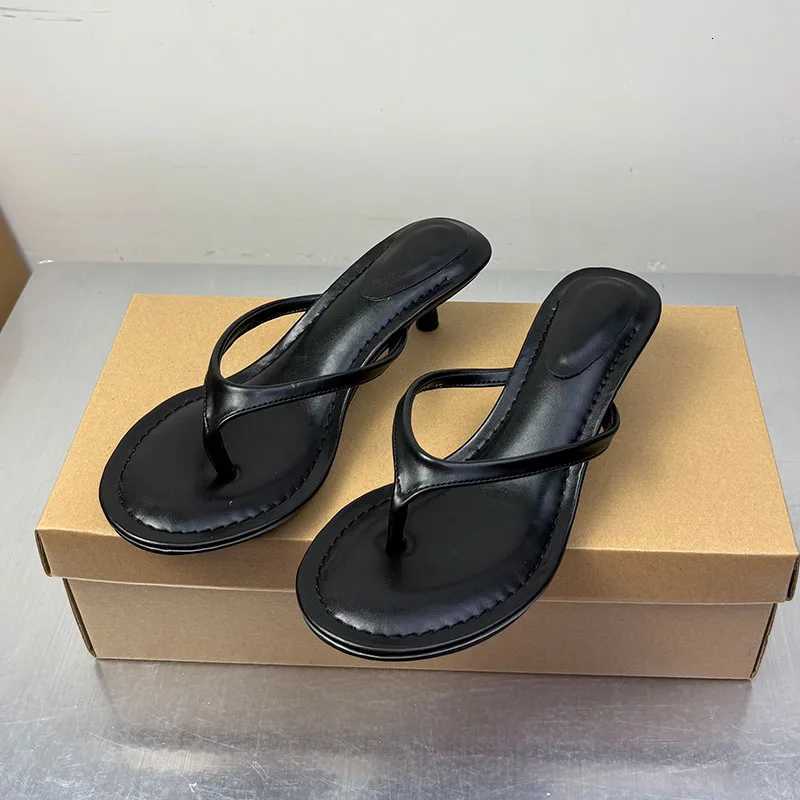 Fashion Round Toe Ladies Heels Pumps Slides Shoes Casual Female Shallow Footwear Women Medium Heels Shoes Flip Flops K260311