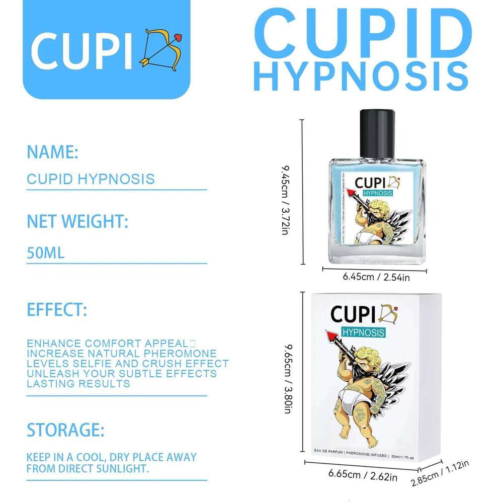 50ML Cupid Hypnosis Original Long Lasting Pheromone Fragrances Perfume Cologne Men And Women Light Fragrance Z260311