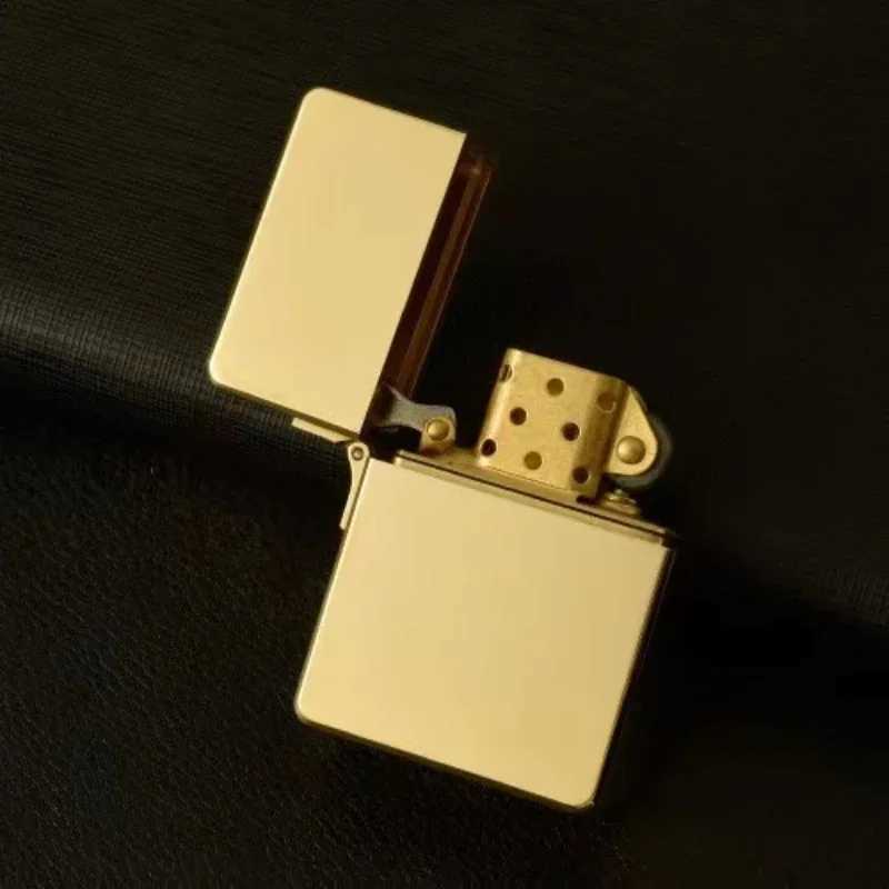 915S Retro High End Waterproof Heavy duty Kerosine Lighter 3/5 Hinge Metal Petrol Lighter Mens Gift 2026 N260311