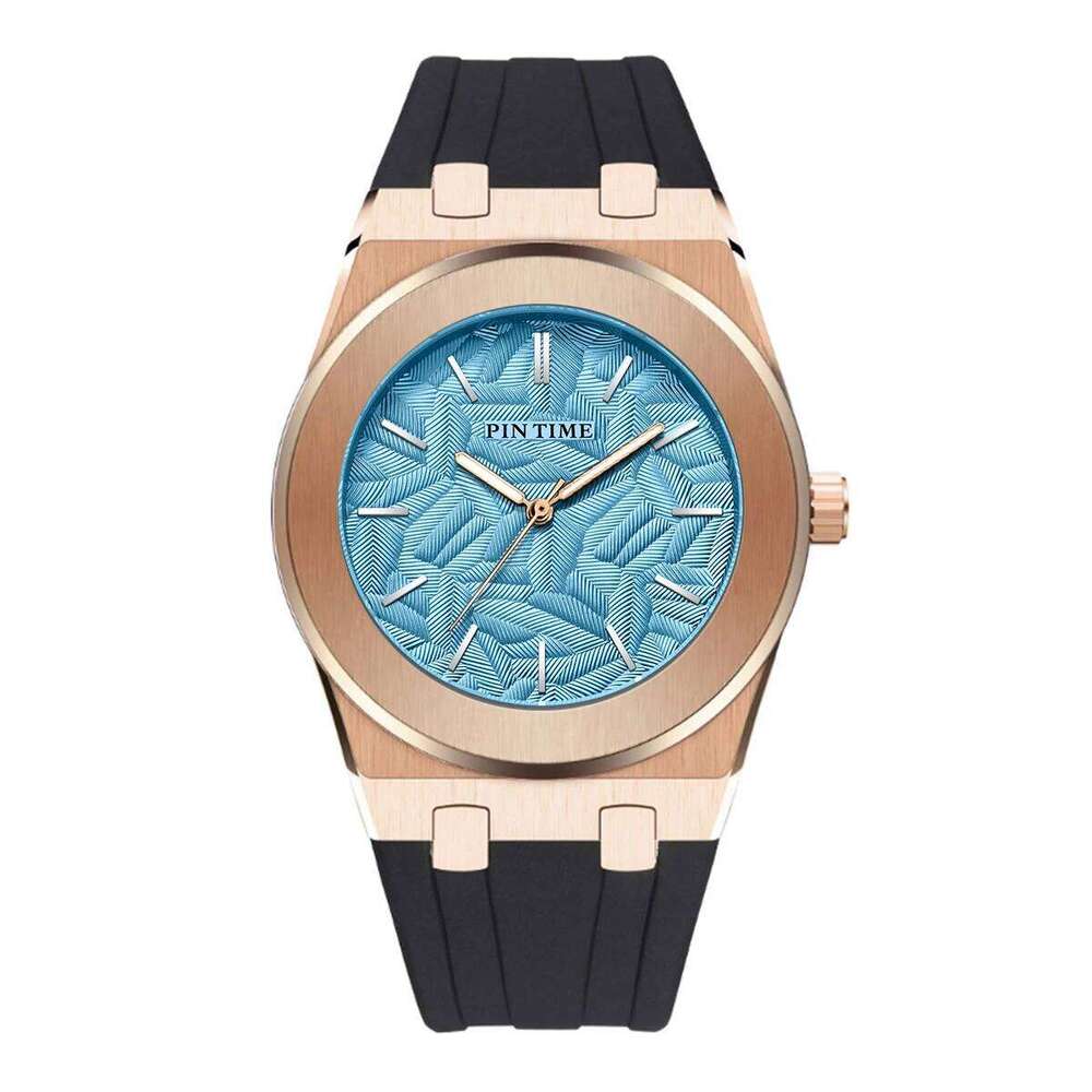 Classic versatile casual waterproof quartz men's silicone tape watch