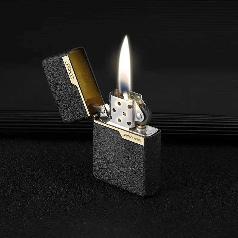 Kerosene Lighter Double-headed Copper Copper Shell Windproof Hot-selling Can Be d with Box N260311