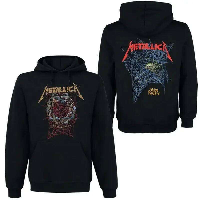 Heavy Metal Band Men Women Street Hip Hop Pullover Poster Print Hoodies Comfortable Oversized Sweatershirt Unisex C260311