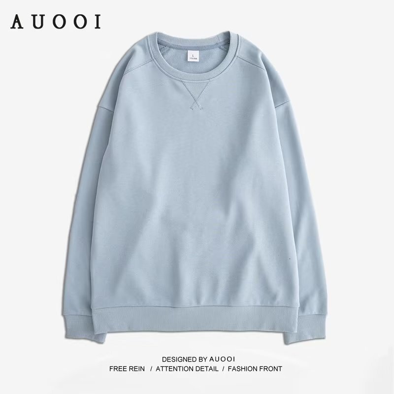 New Spring And Autumn Solid Color Cotton-blend Designer Hoodie Heavyweight Sweatshirt Loose Casual Style For Men And Women Couple's Version Inver