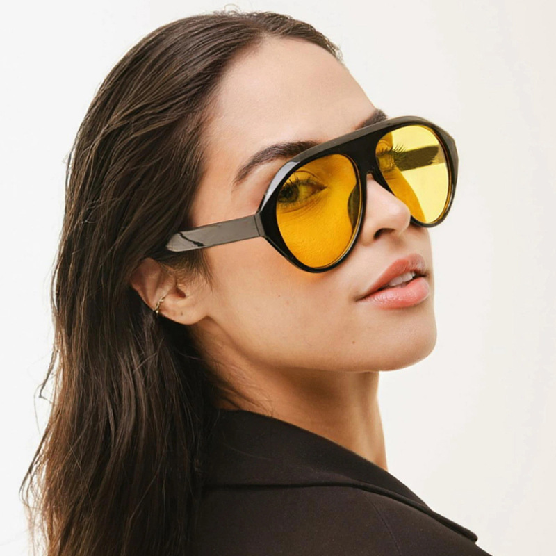 Retro Toad Sunglasses for Women, European and American Ins, Large Frame Street Photography, High End, Internet Celebrity Sunscreen, Personalized Fashi
