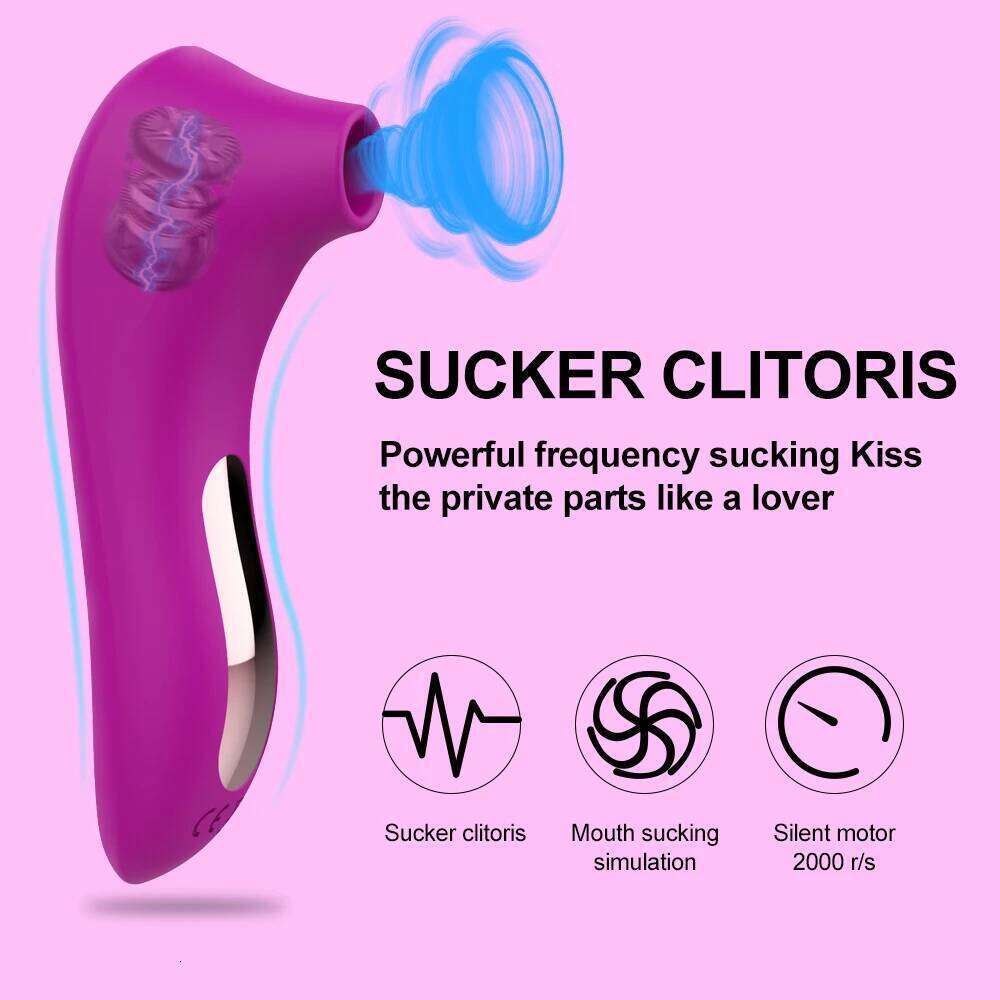 Sucker Clitoris Sucking Vibrator Female Clit Nipple Oral Vacuum Stimulator Massager Sex Toys Adults Goods for Women Z260312