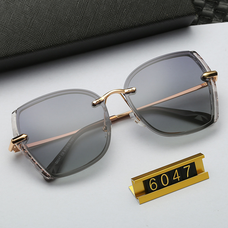 Polarized Driving Anti-Glare for Women Fashionable Internet Celebrity Style Frameless Trendy Korean Version Sunglasses