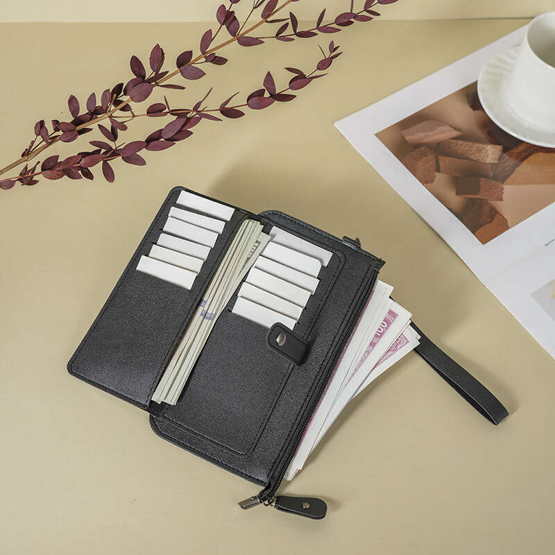 Luxury fashion wallet New Women S Long Multi Functional Wallet Multiple Slots Simple Portable Buckle Card Holder Clutch