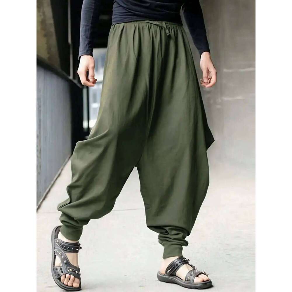 Men's casual Haren street loose pants, fashionable outfit