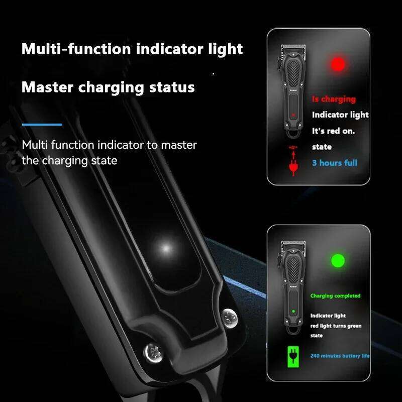 Kemei 1071 Clipper UBS Rechargeable Cordless Beard Trimmer For Men Powerful Electric Hair Cutting Machine C260312