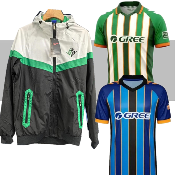 2025 2026 windbreaker half zipper Real Betis adult tracksuit jacket soccer jersey 25 26 tracksuit training Half pull long sleeve zipper sets kit 889999