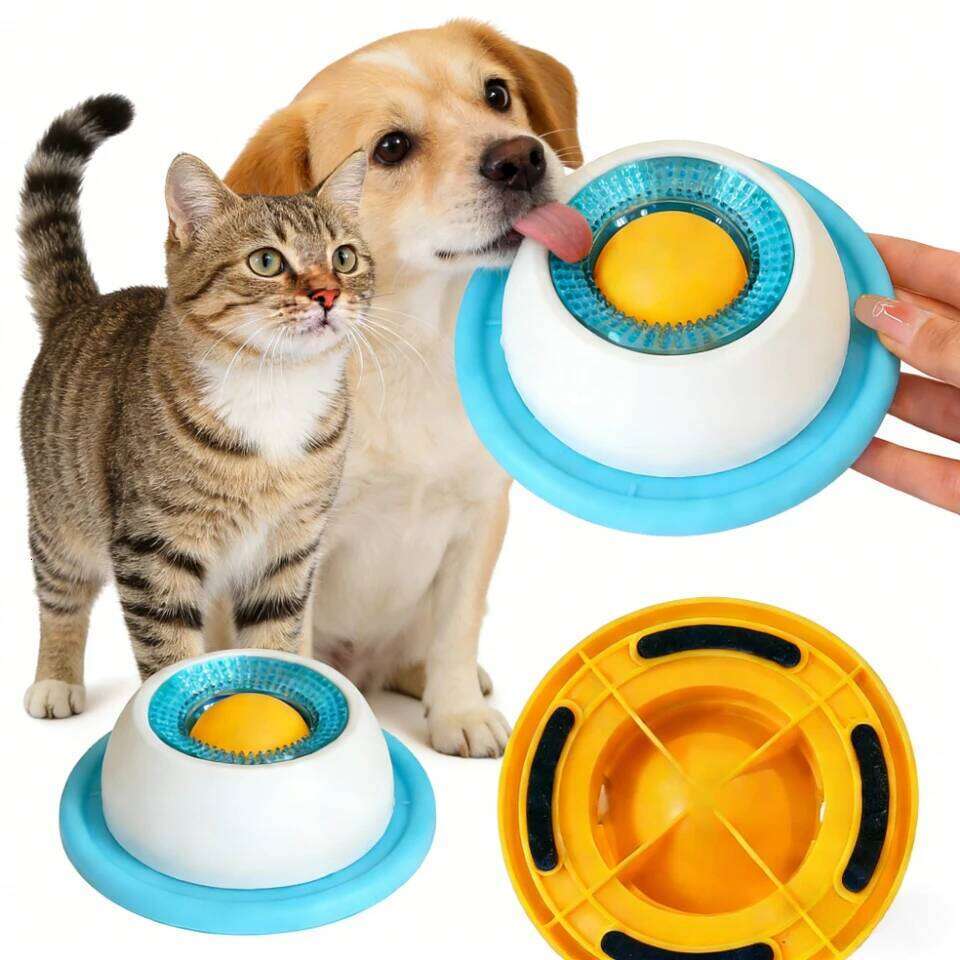 Stimulation Toys Pet Lick Mat Slow Feeder Yogurt Licking Plate Interactive Cats Dog Snack Bowl Tiring Bowls Dental Care Tool 26Y0312