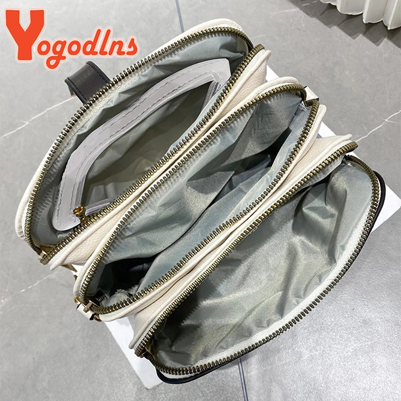 Yogodlns Fashion Phone Shoulder Bag Women PU leather Crossbody Casual Small Square Solid Color Messenger Handbag Purses 260227