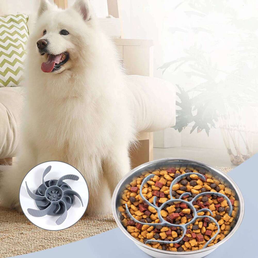 Feeder Insert Choking Prevention Slow Feeding Bowl dium Breed Large Sized Dog 26Y0312