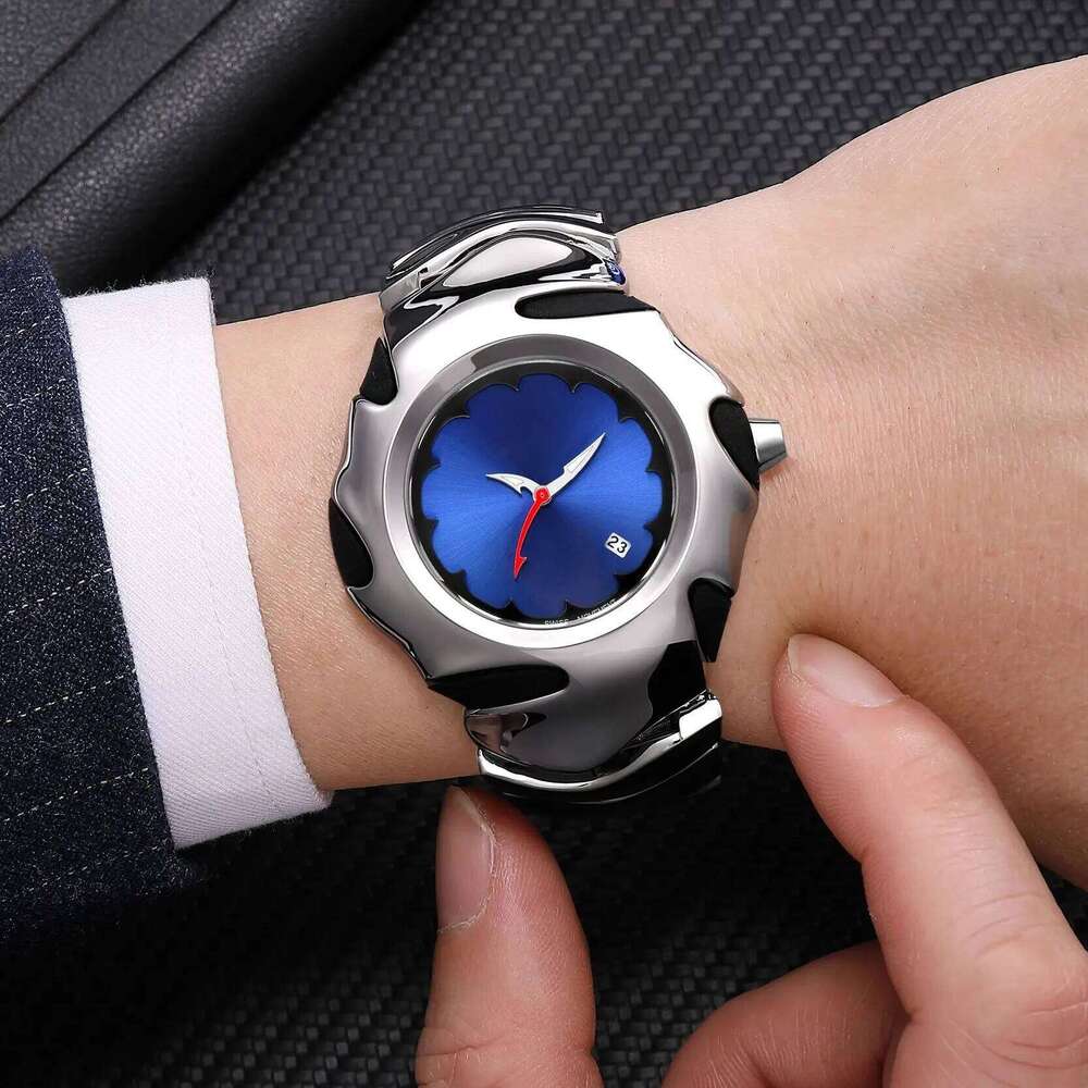 Vintage Personalized Creative y2k Alien Blade Night Light Waterproof Calendar Function Ins Style Men's Quartz Watch