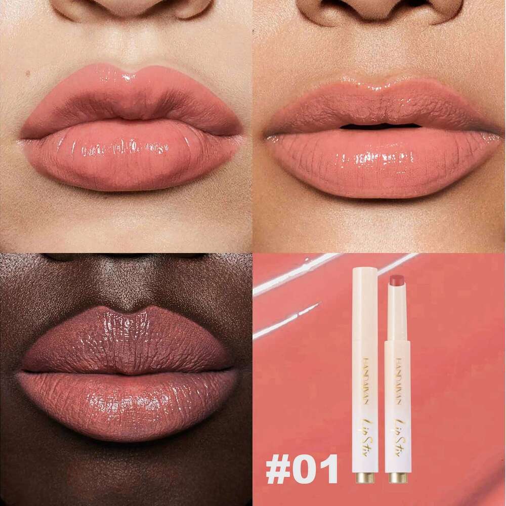 HANDAIYAN 8-color mirror color pressed pencil pearl long-lasting moisturizing hydrating lipstick pen W260311