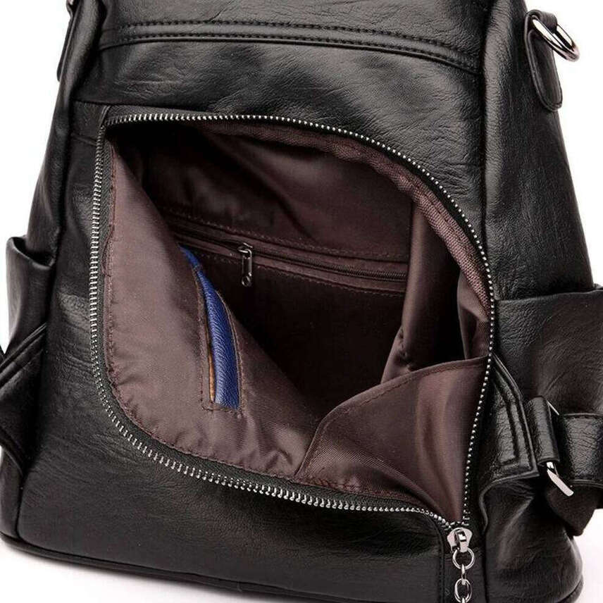 OLOEY Women's Waterproof Anti Theft Leather Backpack 2024 Girls Shoulder Bags Multifunctional Large Capacity Travel Backpacks Mochilas anti-theft