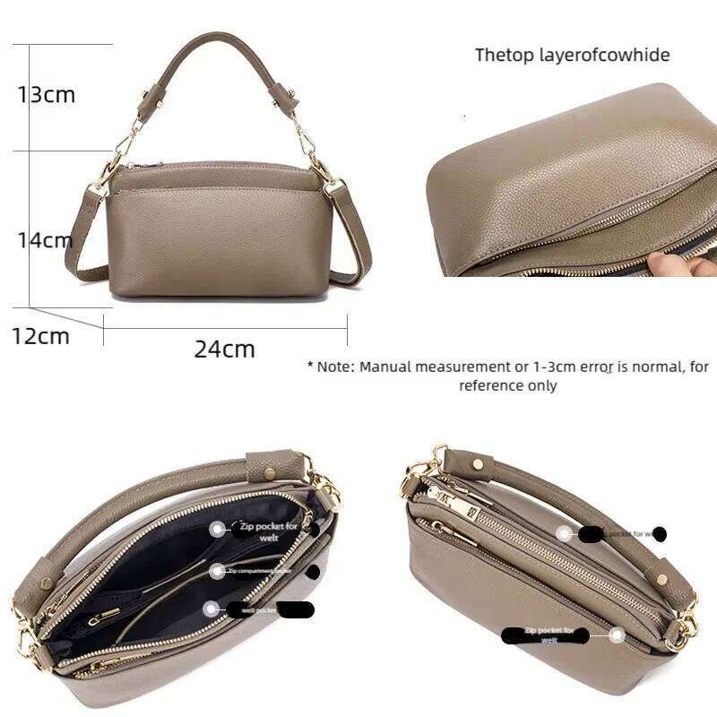 Women Cowhide Genuine Shoulder Bag Lady Luxury Designer Fashion Retro Bags Female Cow Real Leather Handbag For Ladies