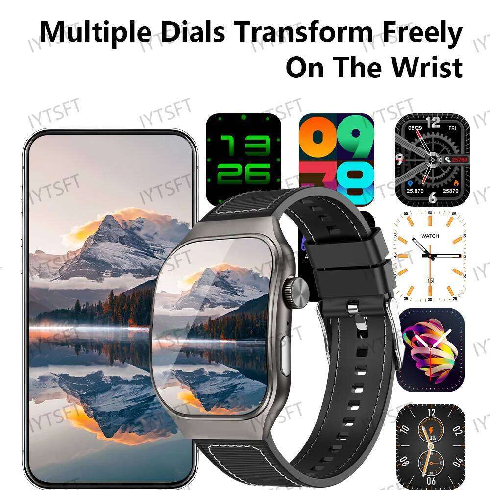 LAXASFIT 2.01 Inch Curved Screen Men's Bluetooth 5.3 HD Call Multiple Sports Modes Woman Smart Watch Holiday gifts