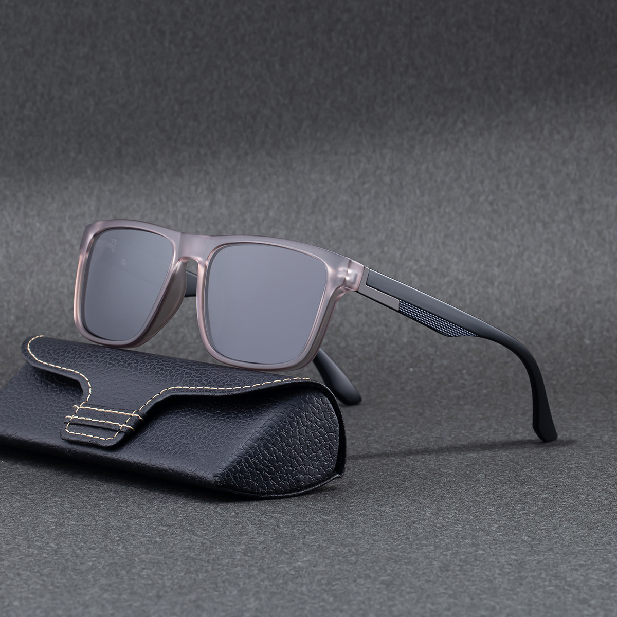 2026 New Fashion Square Frame Polarized Retro Personality Outdoor Sun Protection Sunglasses for Men,