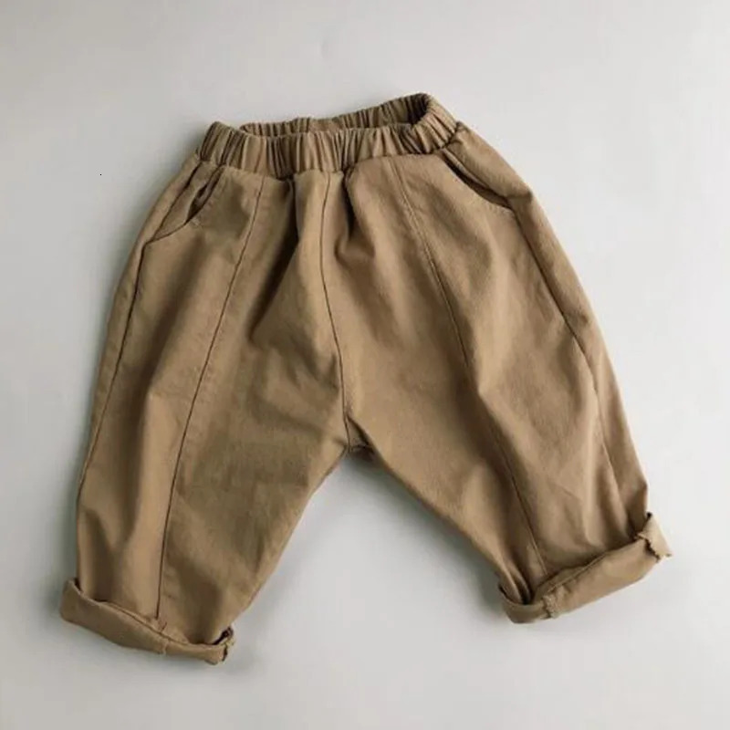 Korean Spring Autumn Kids Boys Girls Loose Pants Childrens Clothing Casual Pant Baby Children Turnip 260311
