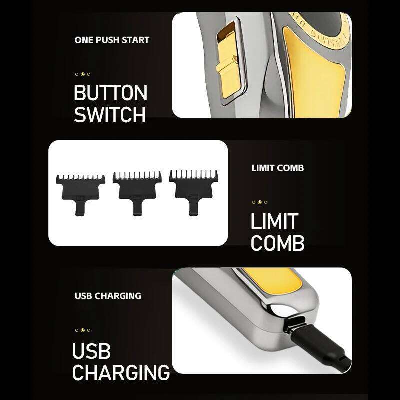 Kemei KM-1784 Electric Cordless Edgers Clipper Rechargeable Finish Hair Cutting Machine Men Beard Trimmer C260312