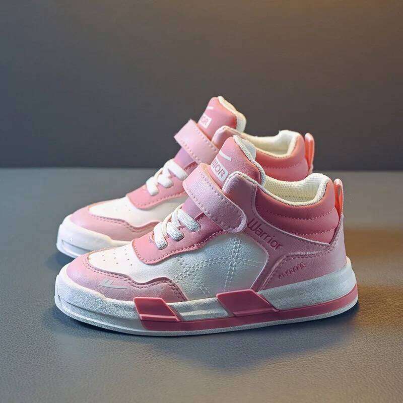 Breathable Children High Top Sneakers 2025 New Autumn Spring Casual Shoes for Boys Girls H260312
