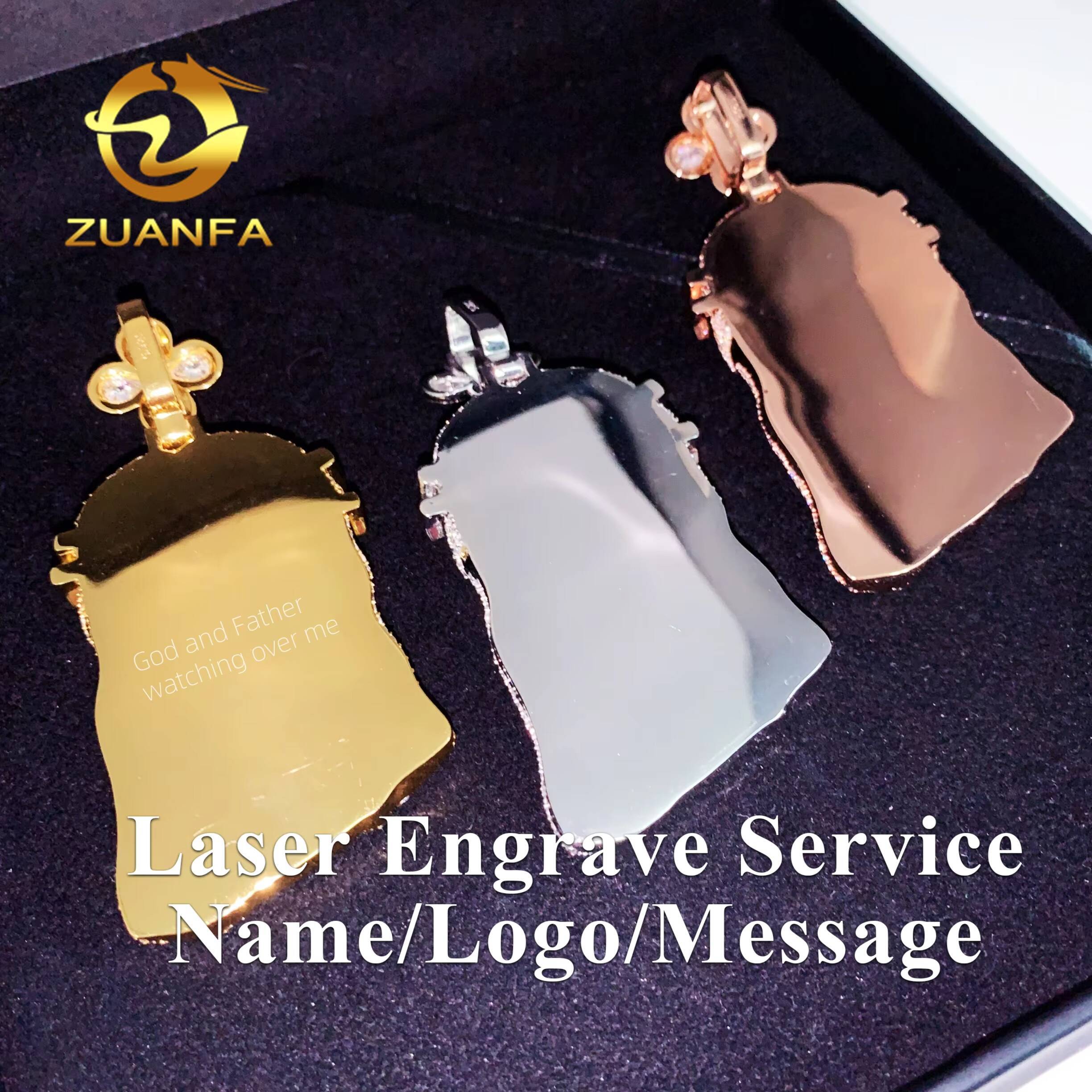 New Stocks Solid Jesus Pendant Moissanite Pendants Iced Out Jewelry Rapper Jesus Piece Custom Moissanite Pendant