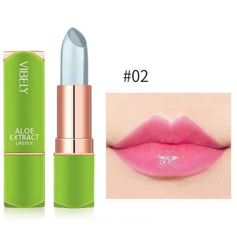 Color Changing Aloe Vera Jelly Lipstick Tinted Lip Balm Lasting Moisturizing Not Easy To Fade Lipsticks Cosmetic W260311