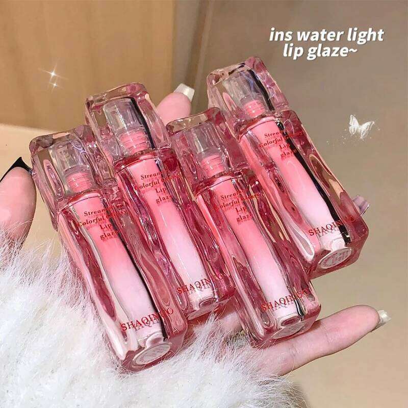 SHAQINUO Shimmering Water-Gloss Lip Gloss: Mirror-Like Shine with Dewy Glass-Lip Effect - Hydrating Formula for a Youthful W260311