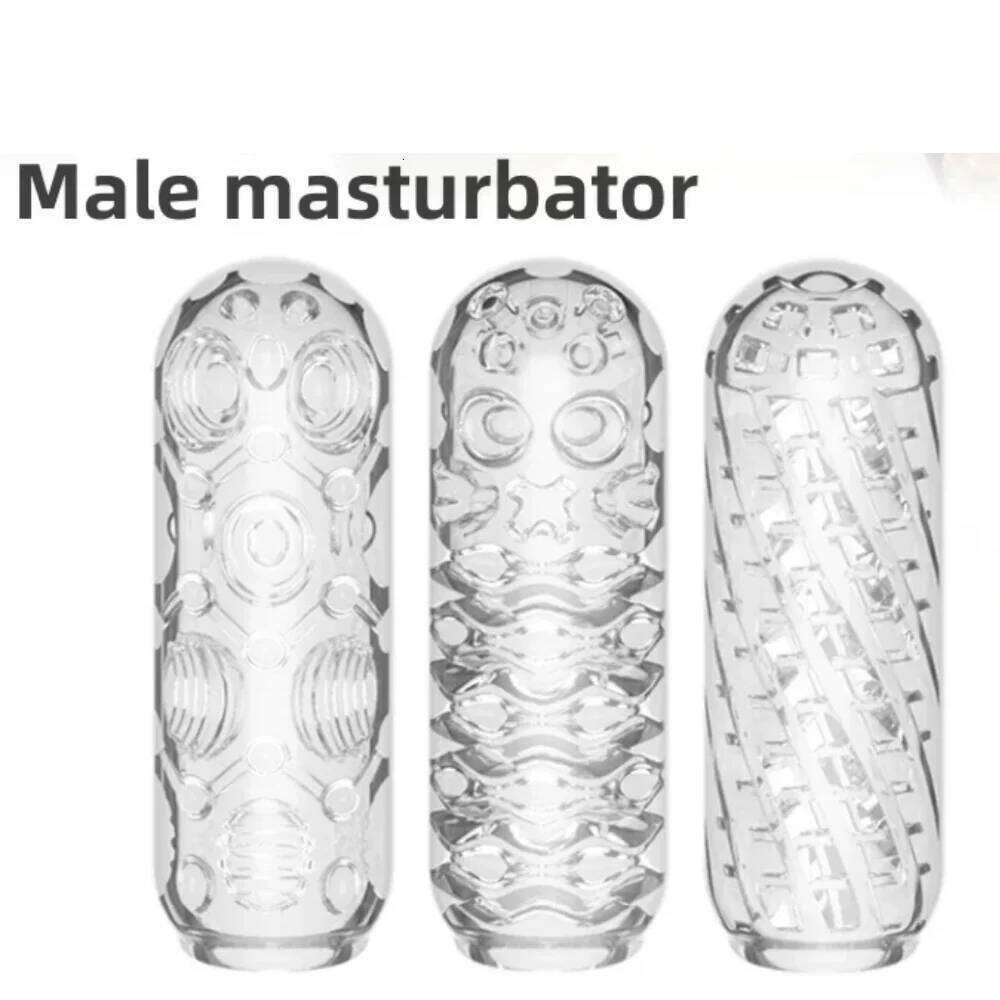 Male Masturbator Soft Pussy Sex Toys Transparent Vagina Adults Endurance Exercise Adult supplies Vacuum Pocket Cup for Men Z260311
