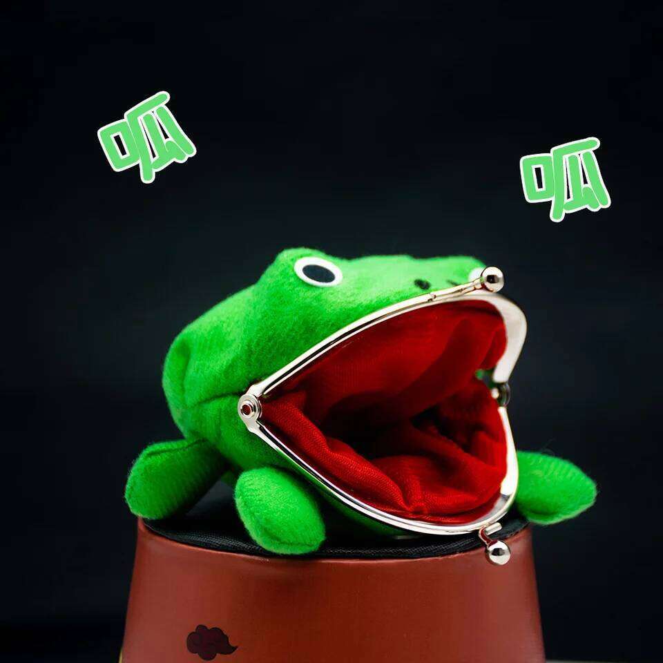 Anime Peripherals Women's Wallet Frog Mini Purse Small Bag Coin Pouch Woman Wallets Holders Luggage Bags