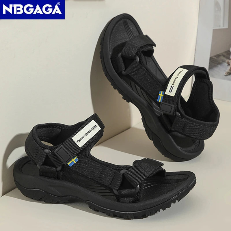 Classic Summer Flat Womens Sandals Simple Beach Outdoor Casual Sport Shoes 260306