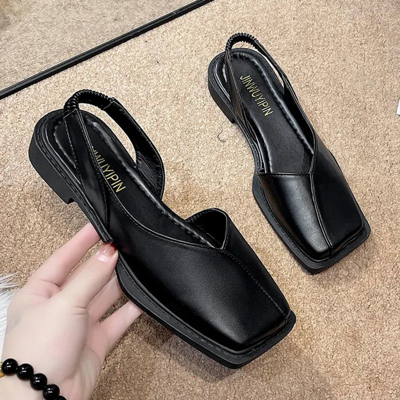 Women Sandals Elegant Womens Sandals Summer Low Heels Sandals Slip On Summer Shoes For Women Trend Heeled Sandalias Mujer 260227