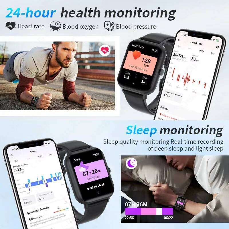 G.L Wear 2025 New Smart Watch 1.83" HD Screen Multiple Modes Bluetooth Call Sports Health Smartwatch Men Women