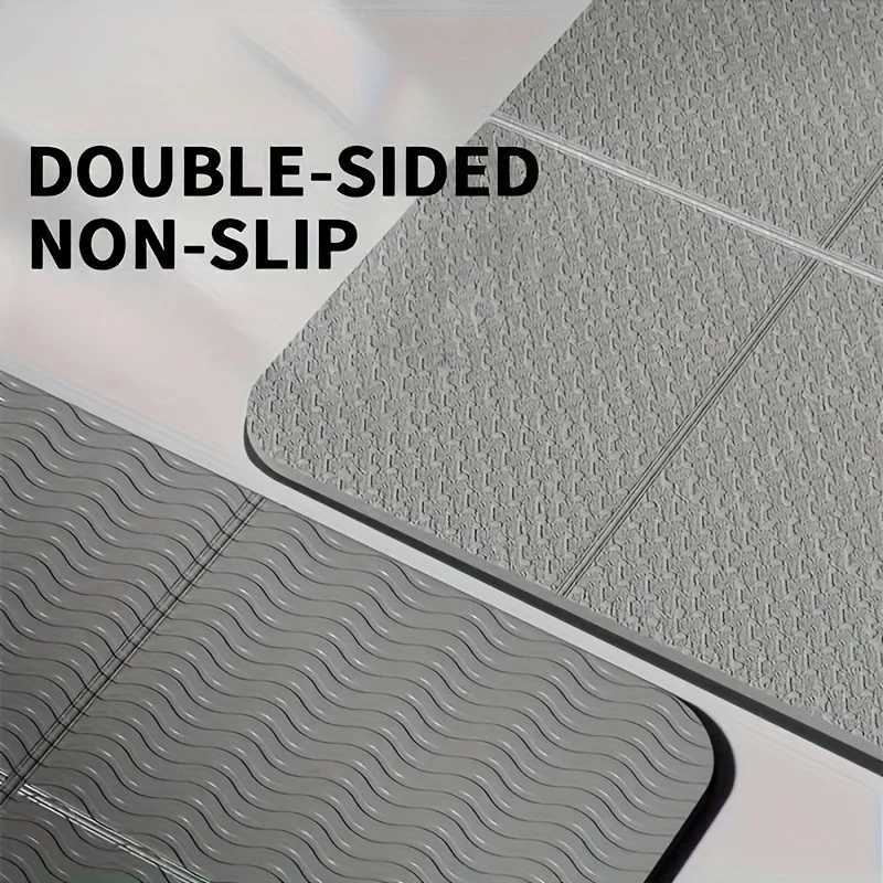 Foldable Yoga Mat TPE 61x183cm Non-Slip Portable Exercise Mat Lightweight Gym Camping Sleeping Pad Waterproof Easy Clean M260312